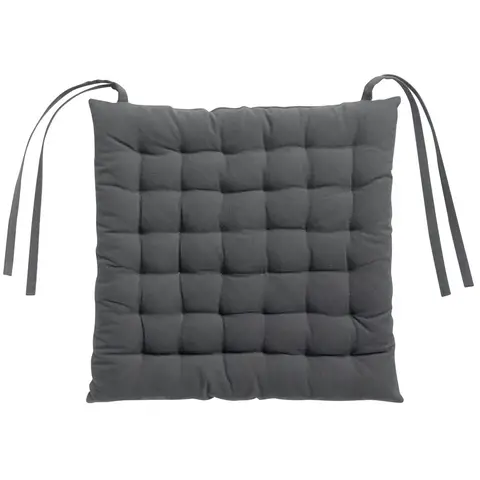 Winkler Galette de chaise recyclée 36 points Zea Ombre 38 x 38 x 3