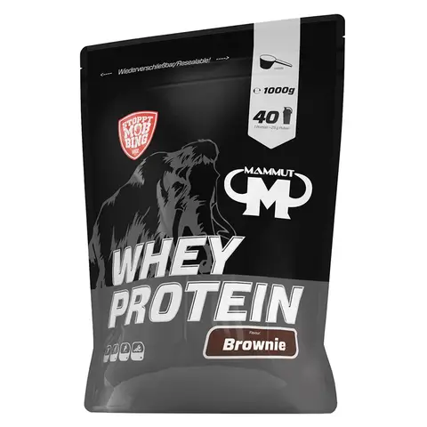 Mammut Nutrition Whey Protein, Brownie, Molke, Eiweiß, Protein Shake, 1000 g