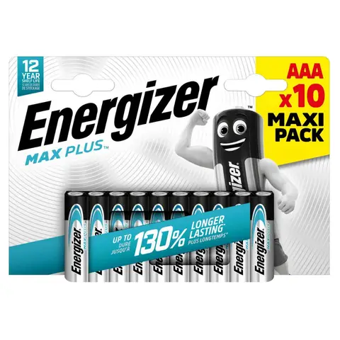 Energizer AAA Max Plus Alkaline - Pack of 10