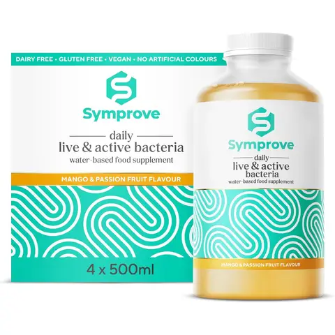 Symprove Live & Active Water-Based Hydration Support Supplement Mango & Passion Fruit Flavour - 4 Week Pack