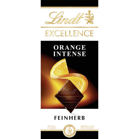 Lindt Excellence orange intense, 100 g