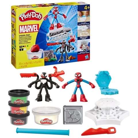 Play-Doh Marvel Spider-Man Launch & Slice Battle