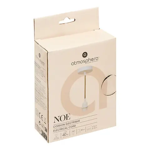 Electric cord for Noe pendant light length 80 cm beige