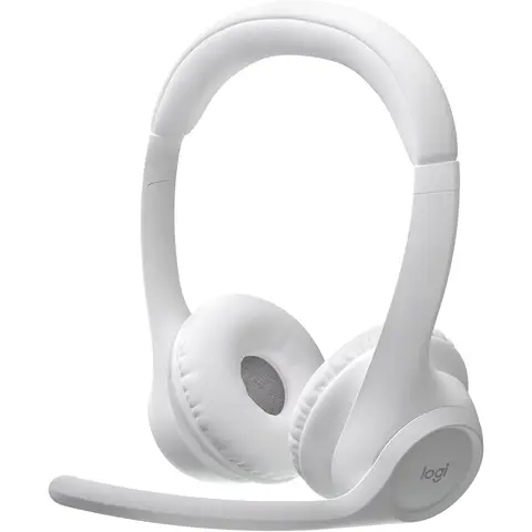 Logitech Zone 300 kabelloses Bluetooth-Headset mit mikrofon und geräuschunterdrückung, kompatibel mit Windows, Mac, Chrome, Linux, iOS, iPadOS, Android - grauweiß