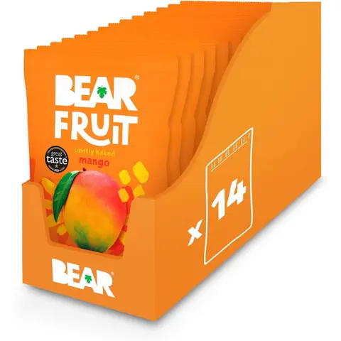 BEAR Fruit Gently Baked Mango 14 x 35g