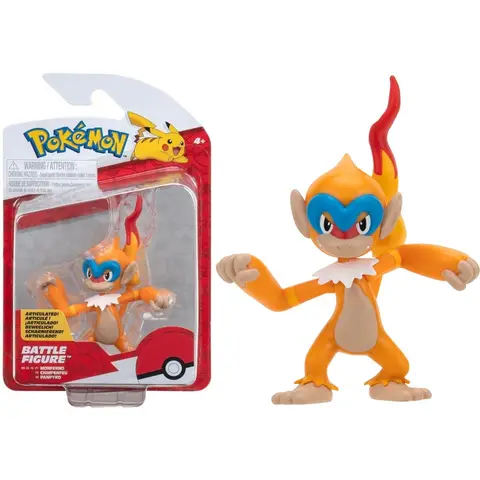 Pokémon gevechtsfiguur Monferno - PKW3010, 5 cm