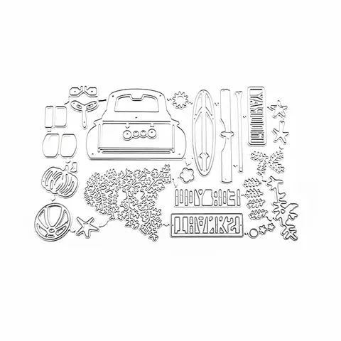 Car Decoration Metal Die Cuts, Cutting Dies for Card Making Clearance, Embossing Dies for Scrapbooking, DIY Album Paper Cards Decoration