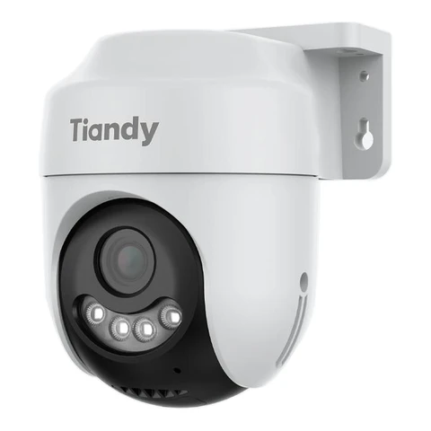 Tiandy beveiligingscamera H653K, camera's voor huisbeveiliging, 360° draai- en kantelbewaking, geen blinde vlekken, 2,4 GHz wifi, gratis detectie van personen/voertuigen, SD-kaartopslag, tweerichtingsaudio
