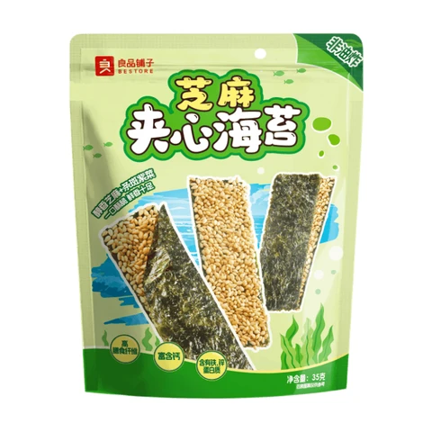 Bestore Xiao Shi Xian Snack d’algues nori avec fourrage au sésame - 35 g 