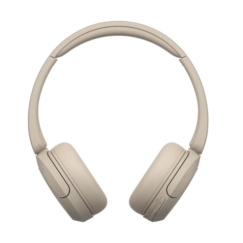 Sony WH-CH520 Drahtlose Bluetooth On-Ear-Kopfhörer, Hohe Klangqualität, Leichtes Design, Bis zu 50 Stunden Akkulaufzeit, Schnellladefunktion, EQ, Klare Sprachqualität, iOS & Android - Beige