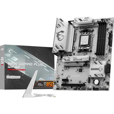 MSI B850 GAMING PLUS WIFI6E moederbord AMD B850 Socket AM5 ATX