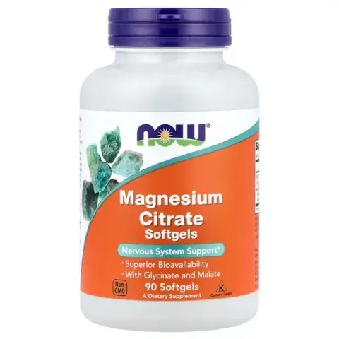 NOW Foods Magnesium Citrate Softgels - 90 Softgels
