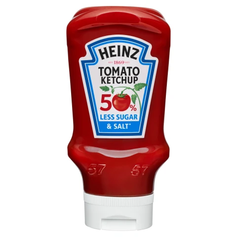 Heinz Tomato Ketchup 50% Less Sugar & Salt 400ml