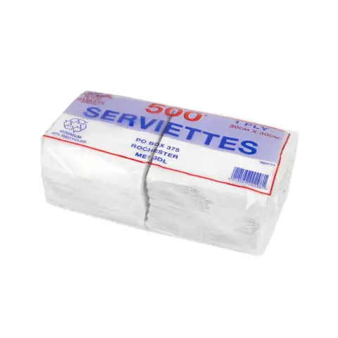 Serviette 30x30cm 1ply (Royal Markets)