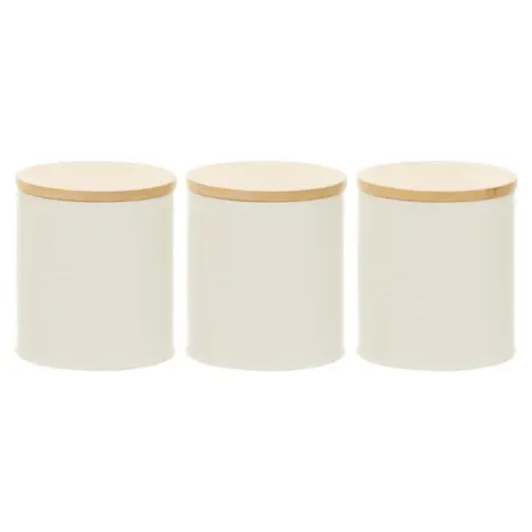 Set Of Three Alton Cream Cannisters