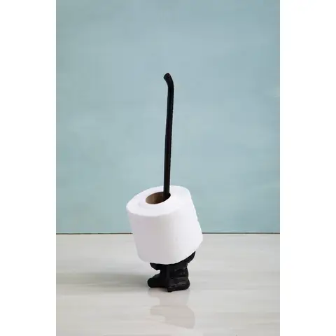 Maison by Premier Black Metal Elephant Toilet Roll Holder