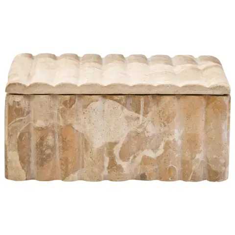 Santino Rectangular Chocolate Marble Box