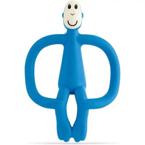 Matchstick Monkey Teething Toy Light Blue