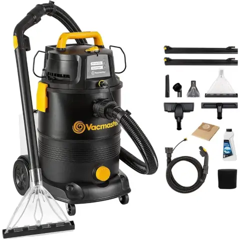 Vacmaster VK1330PWR 1300W 30L 3-in-1 Stofzuiger/Wasserstofzuiger met Dubbele Tank Ontwerp Vloerreiniger voor Harde Vloeren, Tapijten, Tapijtreinigingsmachine