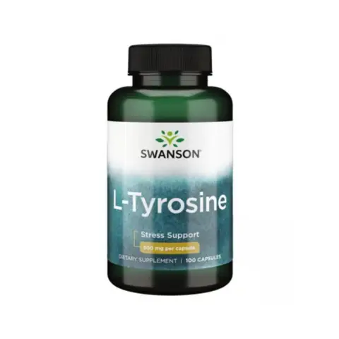 Swanson L Tyrosine Focus Energy 500mg Capsules - 100 Capsules