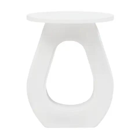 Walsa Whitewash Mango Wood Accent Table