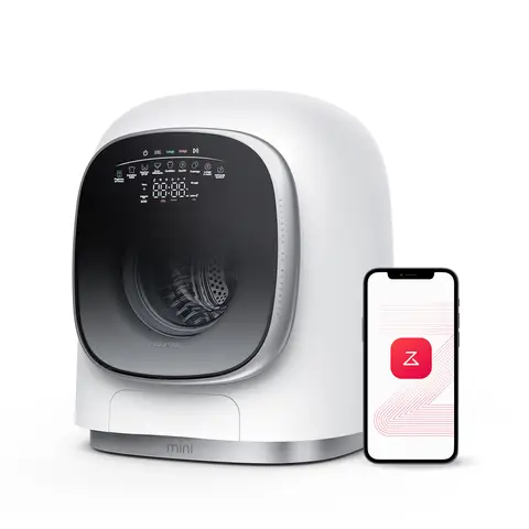 Roborock Guimauve Zeo Mini White Lave-linge séchant / 1 kg de lavage et 0,5 kg de séchage / Cycle Zeo à basse température / Système d'auto-nettoyage LintClear / Dosage intelligent / Plus de 20 programmes de lavage et de séchage [Classe énergétique A]