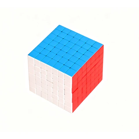 7x7 Speed Cube Puzzle, Stickerless Solid Color, ABS Material Professional Challenge