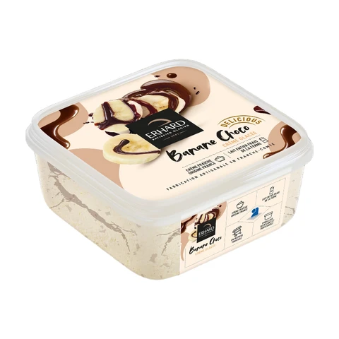 ERHARD Crème glacée Banane Chocolat 450g