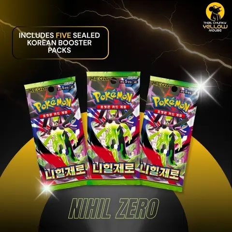 Korean Pokémon Trading Card Game (TCG) Nihil Zero Booster Bundle (5 Packs)