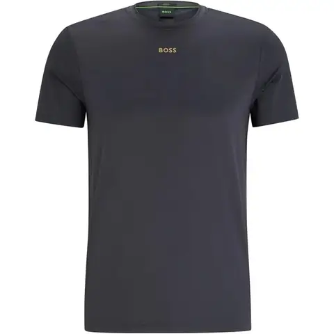 BOSS Active Slim-fit T-shirt with Moisture Management - Dark Grey