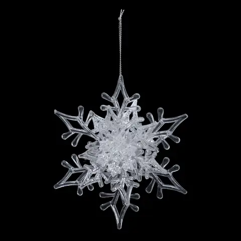 Feeric Glitter Snowflake Ornament, 11cm – Random Assortment