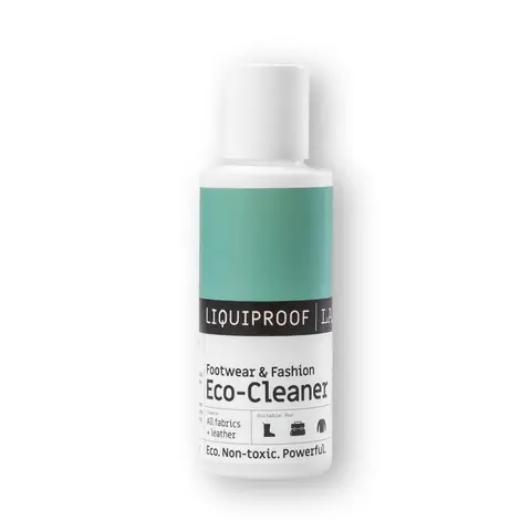 Liquiproof LABS Footwear & Fashion Shoe Trainer Sneaker Eco Cleaner 50ml. Concentrated eco-friendly. Cleans and prevents stains from all types of fabrics and textiles. 100% natural ingredients.