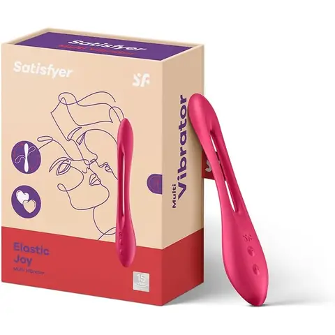 Satisfyer Elastic Joy rotaSatisfyer Elastic Joy Multivibrator, flexibler Stimulator für Frauen, Männer und Paare, Erotik-Spielzeug mit 16+ Funktionen, Vibrator für G-Punkt und Klitoris, wasserdicht (IPX7)