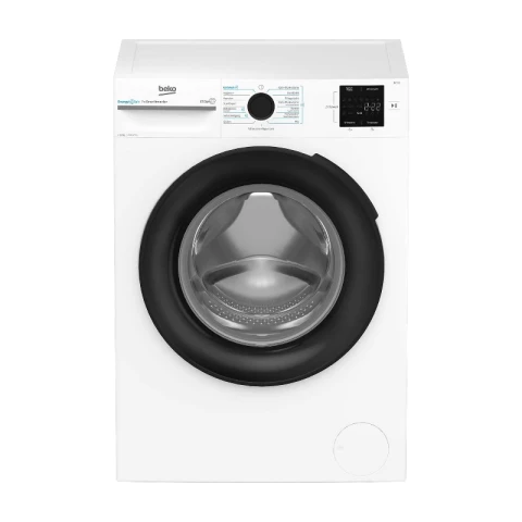 Beko BM3WFU31041X Freistehende Waschmaschine, Vollautomatische Waschmaschine, 10 kg, EnergySpin-Auswahl 1400 U/min, Hygiene+ geeignet für Allergiker, Kaltwäsche Wasser- und Zeitsparend, Weiß [Energieeffizienzklasse A]