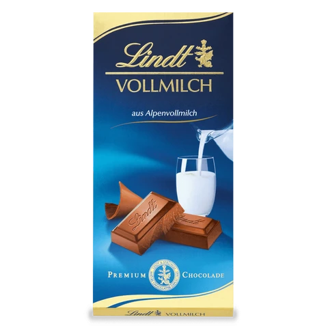 Lindt Vollmilchtafel, 100 g