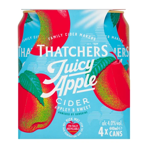 THATCHERS Juicy Apple Cider 4 x 440ml