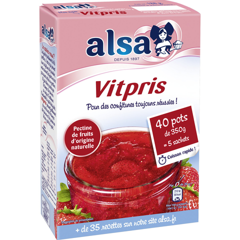 ALSA Gélifiant pour confitures Vitpris - 188 g