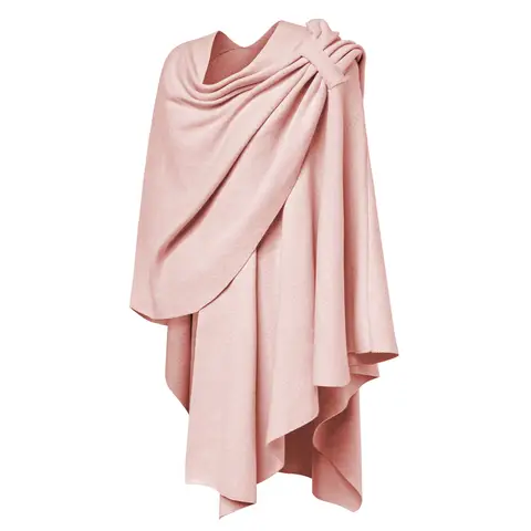 PULI Womens Shawl 18015pinkF