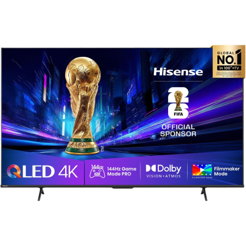 Hisense 55E77Q PRO, QLED TV (139 cm (55 Zoll) 144 Hz, schwarz (2025))