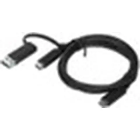 Lenovo 4X90U90618 USB-kabel USB 3.2 Gen 1 (3.1 Gen 1) 1 m USB A/USB C USB C Zwart