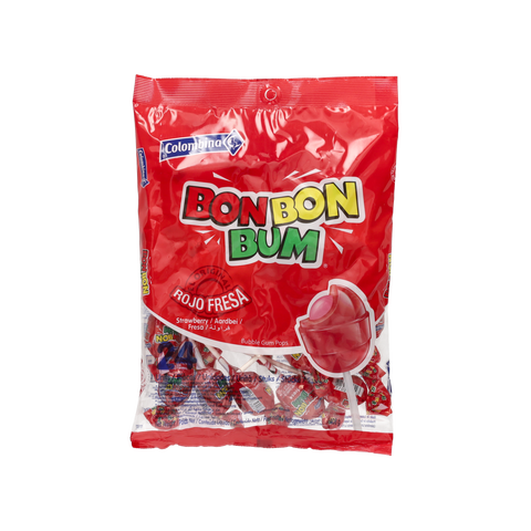 Sucettes COLOMBINA saveur fraise 408g