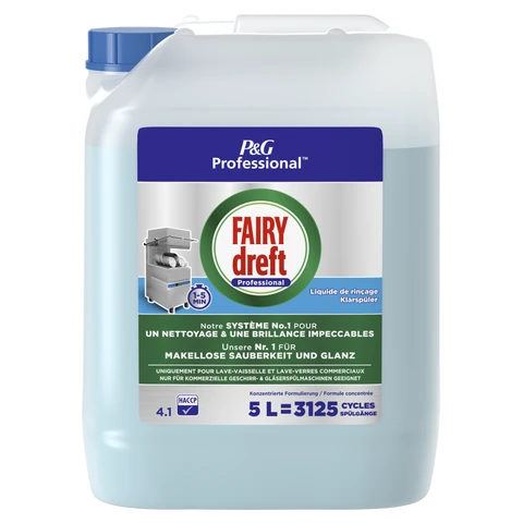  FAIRY Liquide de Rinçage pour Lave-Vaisselle Professionnel 5L