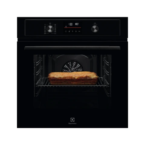 Electrolux EOH4P46BK Four intégré – Nettoyage pyrolitique – 65 L – Ventilateur de convection – Noir