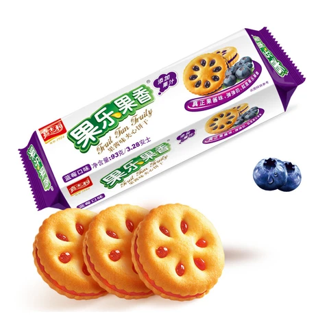 jiashili Biscuits aux fruits (saveur myrtille) 93G
