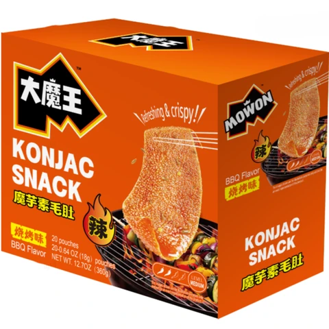 Yanjin Puzi Great Devil Konjak-Nudeln – Barbecue-Geschmack 360 g (18 g × 20)