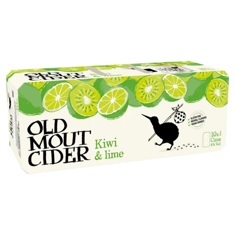 Old Mout Kiwi & Lime 10Pk Can - 4% 10X330ML