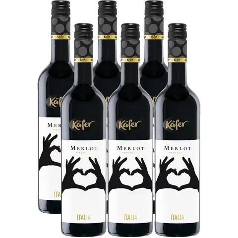 Käfer merlot rotwein trocken 6x0.75 L
