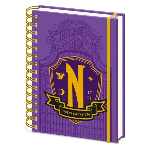 Wednesday Nevermore Shield A5 Wiro Notebook