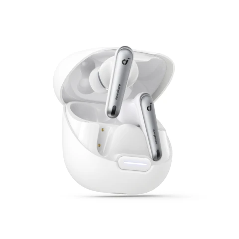 soundcore by Anker Liberty 4 NC Bluetooth-Kopfhörer mit Geräuschunterdrückung, 98,5% Noise Cancelling, Adaptive Geräuschunterdrückung für Ohren und Umgebung, Hi-Res Sound, 50H Wiedergabe (Weiß)