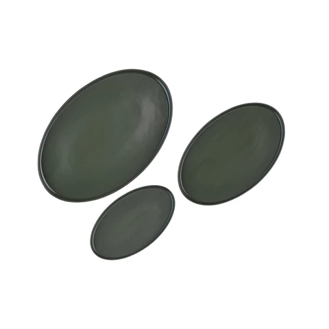 BJÖRN Plateau de service SCANDI - 3 pièces - Olive